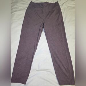Travis Mathew Where It Counts Activewear Workout Leggings- Size XL Purple NWOT